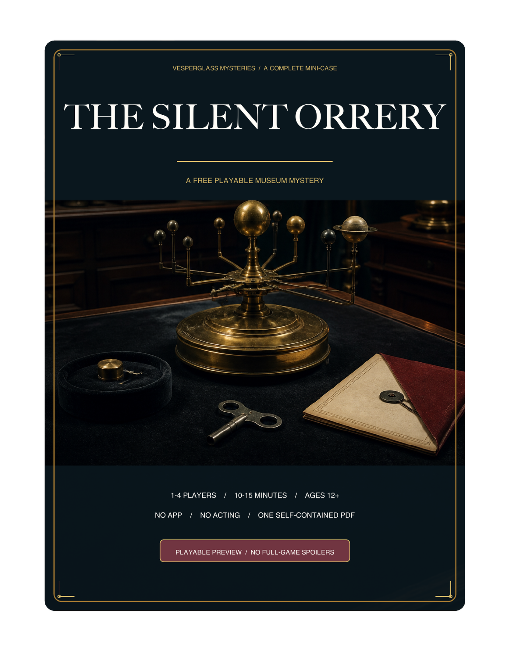 The Silent Orrery museum mystery cover